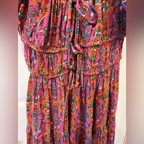 Olivaceous size medium bohemian floral mini dress - Picture 6 of 7